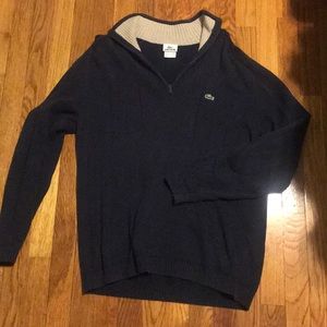 Men’s Lacoste Half Zip Knit Sweater